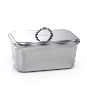 Caja de Mantequilla Comercial de Acero Inoxidable de Buena Calidad para Fiestas, Plato para Queso y Postres, Bandeja de Almacenamiento de Alimentos Frescos para Cocina - Product Image 5