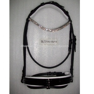 บังเหียนม้าหนังอังกฤษบังเหียนแฟนซี - Product Image 2