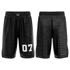 Uniforme de Baloncesto Personalizado, Pantalones Cortos Unisex con Logotipos del Equipo Impresos en la Parte Delantera y Trasera, Tallas Grandes, Transpirable, de Secado Rápido, 100% Malla de Poliéster - Product Image 1