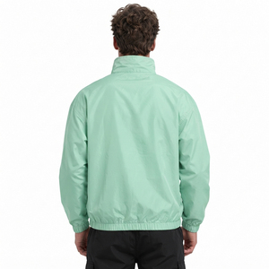 OEM Custom Embroidered Logo Men's Stand Collar Windbreaker <b>Jacket</b> Lightweight Nylon <b>Jackets</b> Men Waterproof <b>Racer</b> <b>Jackets</b> - Product Image 2