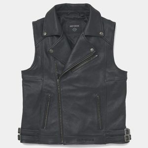 Chaleco de Cuero Layton para Hombre Harley - Product Image 1