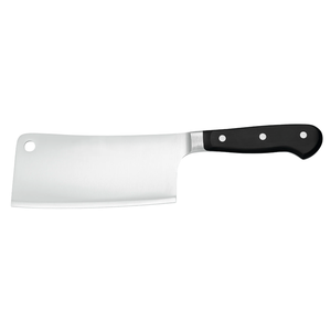 Cuchillos profesionales para cortar carne, de acero inoxidable, con hoja ancha y afilada, mango ergonómico negro con triple remache, para carnicero. - Product Image 1