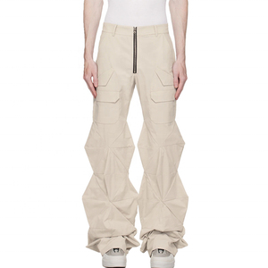 Pantalones de hombre impermeables de cintura media, de tejido grueso y denso, con estampado a cuadros, cálidos, de estructura tejida, de pierna ancha y frente liso, estilo casual. - Product Image 6