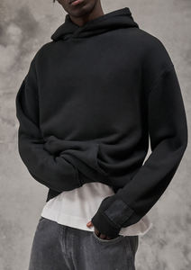 Sudaderas con Capucha y Sudaderas de Felpa Francesa 100% Algodón para Hombre 2026, Lavado Ácido, de Gran Gramaje, Oversize, con Hombros Caídos - Product Image 5