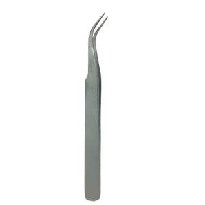 Pince à épiler professionnelle DANTRIC IMPLANTS pour extensions de cils, pointe lisse, longueur 10 mm, fabriquée en acier inoxydable de haute qualité pour une utilisation longue durée - Product Image 1