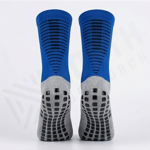 Blue <b>Crew</b> <b>Socks</b> Breathable Polyester Spandex Athletic Basketball <b>Socks</b> for Adults Summer Sport Wear - Product Image 2