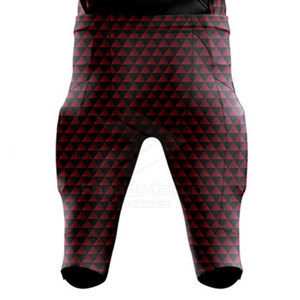 Conjunto de Uniforme de Fútbol Americano para Hombre, Personalizado con Nombre de Equipo, Impresión por Transferencia Térmica, 100% Poliéster, Duradero, Transpirable, Cuello en V - Product Image 3