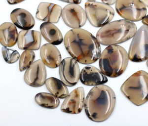 Lote de Cabujones de Ágata Natural de Montana de Buena Calidad para Joyería, Piedras Preciosas Sueltas de Tamaño Libre - Product Image 1