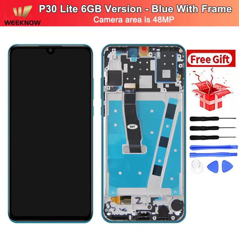 For P30 lite Nova 4e 48MP Blue Frame