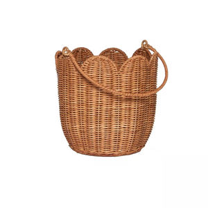 Panier en rotin en promotion – Qualité supérieure, fait main, naturel, écologique, organisateur de rangement, décoration intérieure, multi-usages, pour la lessive - Product Image 3