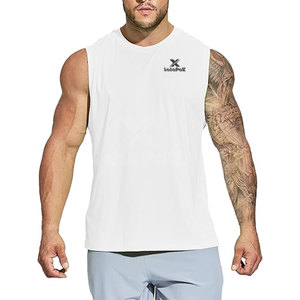 Débardeur Homme Décontracté de Qualité Supérieure 100% Coton Tricoté Respirant Séchage Rapide Coupe Ample Col Rond 120g Personnalisable pour Gym et Fitness - Product Image 1