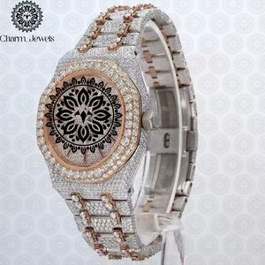 Reloj de Lujo Charm Jewels de Acero Inoxidable con Caja Cuadrada, Movimiento Mecánico Analógico, para Hombre, Esfera de 40 mm, Correa de 20 mm, Resistente al Agua 10 Bar - Product Image 4