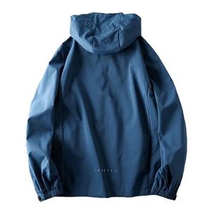 Custom Logo Waterproof Windbreaker Jacket Men Outdoor Hooded Windproof Lightweight Sport Coat Wholesale Breathable Rain Jacket - Product Image 2