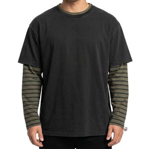 MRI Made Custom Oversized <b>Flame</b> Camouflage Print Long Sleeve T-<b>Shirt</b> O-Neck Contrast Trim Street Style Woven Polyester T-<b>Shirts</b> - Product Image 5