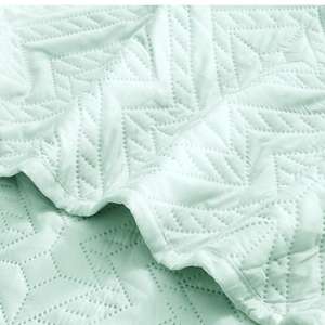 Ensemble de literie CG03 en tissu matelassé tissé, couleur unie, bord festonné, taille Queen - Product Image 3