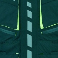Veste de motocross réfléchissante pour homme, manches longues, coupe-vent, toutes saisons, équipement de protection pour la conduite, noir et vert fluo, design bicolore