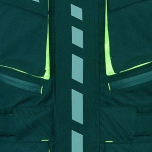 Men's Reflective Motocross Jacket Full Sleeve Windproof All Seasons Protective Riding Gear Black Neon-Green Color Block-Design - Product Image 5