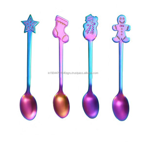 Venta caliente al por mayor de Navidad café postre cuchara conjunto para regalar propósito - Product Image 1