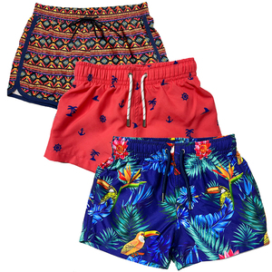 Top Best Quality Spandex And Polyester <b>Men</b> Breathable Quick Dry Waterproof Swim Board Shorts <b>Trunks</b> Summer Vacation Beach Shorts - Product Image 2