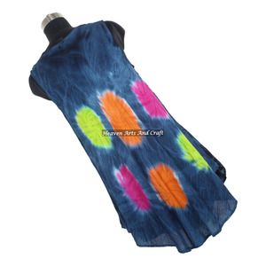 Elegant Tie Dye Bohemian Ladies Rayon <b>Long</b> Length Sleepwear Bikini <b>Beach</b> Wear Coverup Maxi <b>Dress</b> Women's Umbrella <b>Dress</b> Tie Dye - Product Image 1