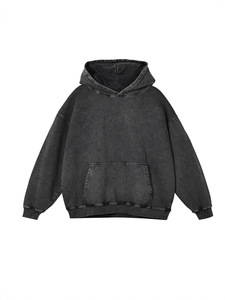 Sudadera con Capucha para Hombre, Corte Regular, Color Sólido, Felpa Francesa, Diseño Casual con Bolsillos, Ropa de Invierno, Secado Rápido, Transpirable, Ecológica - Product Image 2