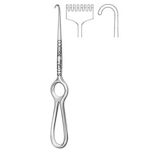 เครื่องมือผ่าตัด SIGAL MEDCO คุณภาพสูง ทำจากสแตนเลส ตะขอคีบแบบโคเชอร์ปลายทู่ ขนาด 22 ซม. ใช้แรงมือ ได้รับมาตรฐาน CE - Product Image 6