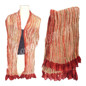 Elegante Bufanda de Seda Tie Dye Bandhani para Mujer, Accesorio de Moda Étnica Hecho a Mano, Ligero y Suave, Envoltura de Seda de Lujo - Product Image 3