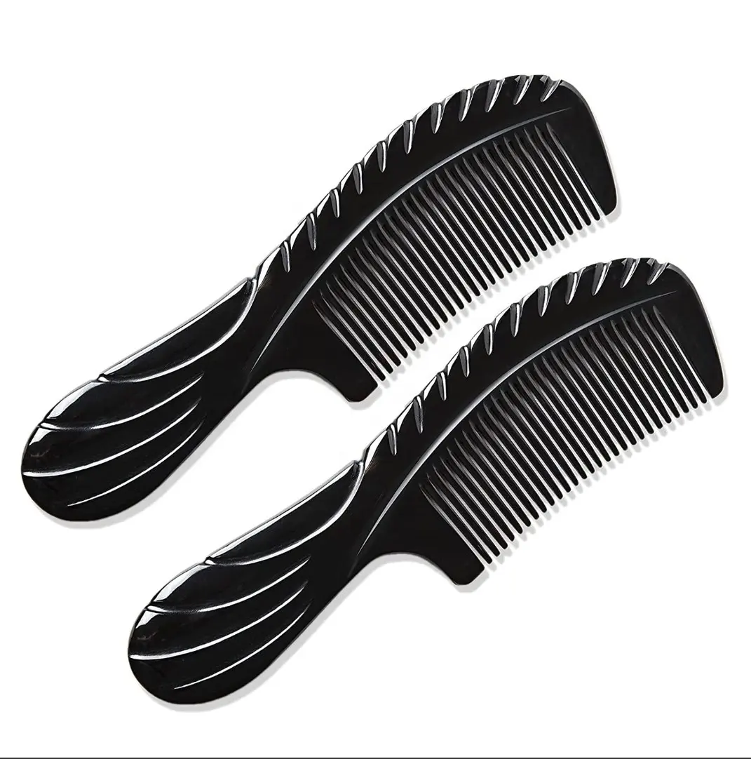 Comb For Hair Customized Salon Massage Buffalo Horn Hair Comb For Women Natural Horn Shape For Customized Size Comb And Handmade