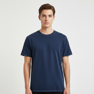 High Quality Comfortable t Shirt Blank Plain Black Crew Neck T-shirt 100% Cotton Wholesale <b>Tshirt</b> for Men - Product Image 1