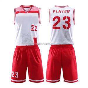 Uniformes de basket-ball respirants sur mesure, grandes tailles, impression par sublimation, options de logo, vêtements de sport élégants unisexes 100% polyester - Product Image 3