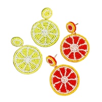Boucles d'oreilles pendantes GOEAGLES de luxe, élégantes, faites à la main, en perles de rocaille, bijoux de haute qualité, unisexes, couleurs personnalisées, pour les fêtes