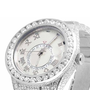 Montres de luxe en acier inoxydable avec diamants naturels clairs, directement de l'usine, pour hommes, disponibles à prix d'exportation. - Product Image 4