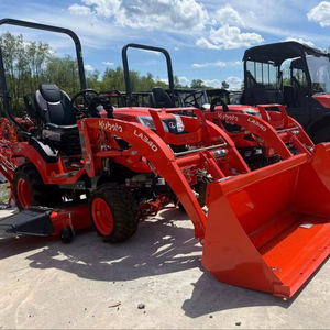Tracteur compact Kubota Bx23s avec chargeur frontal 4x4, tracteur utilitaire agricole pour travaux sur le terrain et manutention de matériaux - Product Image 1