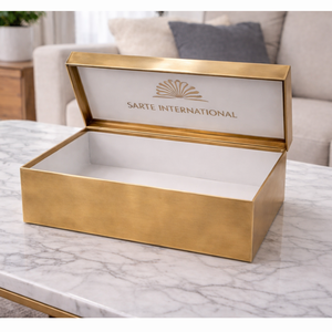 Caja de Zapatos Individual de Latón de Lujo, Ecológica, Decorativa, Organizador de Almacenamiento, Estuche Metálico Hecho a Mano, Solución Elegante para el Hogar - Product Image 5