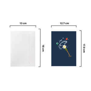 Carte de vœux de Noël personnalisée en 3D avec enveloppe pour événement de Noël, carte artisanale sur le thème du Père Noël - Product Image 2