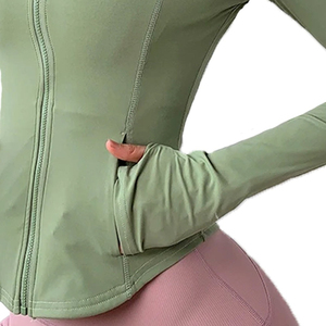 Wholesale Comfortable Women <b>Yoga</b> Sport <b>Jacket</b> Multi Colours Breathable Quick Dry Eco-Friendly Zipper Running <b>Jacket</b> Pocket <b>Yoga</b> - Product Image 5