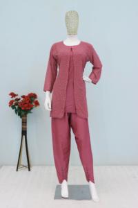 Ensemble Salwar Kameez 2 pièces élégant en Faux Georgette, prêt-à-porter, avec broderies, idéal pour les fêtes, Diwali et les bals de promo - Product Image 5
