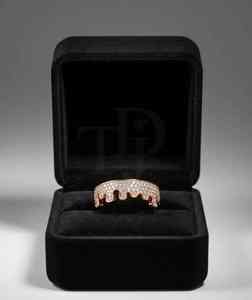 Mens Hip Hop Diamond Drip <b>Ring</b> Iced Out 925 Sterling <b>Silver</b> 10K 14K Gold Luxury <b>Statement</b> Party Wear Jewelry Gift for Him - Product Image 3