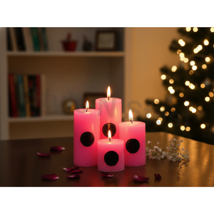 PILLAR <b>CANDLES</b> designs decor option Home Decoration Weddings Christmas Easter Birthday & Valentine's Day - Product Image 1