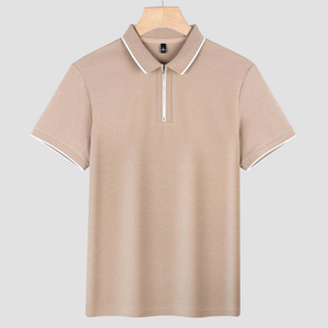 Chemise Homme JC Haute Qualité Nouvelle Collection Unie Imprimée Respirante Écologique en Tissu Piqué 100% Coton avec Fermeture Éclair - Product Image 4