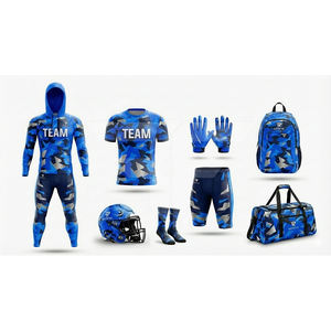 Uniformes de fútbol americano de alta resistencia, tela de malla, diseño unisex para adultos, manga corta. Compre camisetas de fútbol americano. - Product Image 3