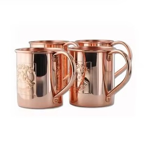 Elegant Design <b>Copper</b> Moscow Mule Mug Cocktail <b>Cup</b> for Restaurant Bar Kitchen Beverage Use - Product Image 1