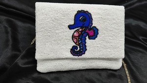 Bridal Beaded <b>Clutch</b> Bag Handmade <b>Wedding</b> Party Purse Custom Embroidery Evening Handbag Luxury Designer Chain Strap Fashion Soft - Product Image 5