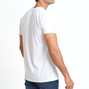 T-shirt de fitness pour homme, coupe ajustée, en polyester/coton de haute qualité, écologique, séchage rapide, grammage lourd, imprimé sur mesure - Product Image 3