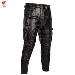 กางเกงหนังผู้ชายทรงทันสมัย คุณภาพพรีเมียม เหมาะสำหรับทำงานหรือพักผ่อน ผลิตในประเทศปากีสถาน - Product Image 4