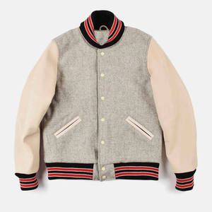 New Design 2026 Custom Patches Embroidery Base Ball <b>Jacket</b> for Men and Women High Quality Genuine <b>Leather</b> Sleeves College Wear - Product Image 2