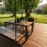 Plancher de terrasse extérieur en bois de teck Java