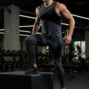 100% High Quality Polyester velvet Panel Compression Comfortable Skinny Pants Custom Bodybuilding Breathable Solid Plain Legging - Product Image 3