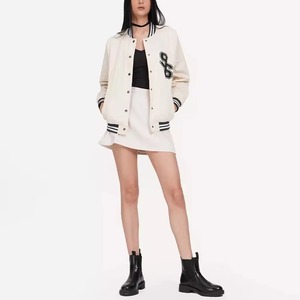 Veste universitaire personnalisée de haute qualité pour femmes, veste de style Letterman unisexe en coton brut, personnalisable - Product Image 2