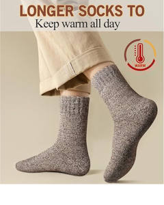 <b>Soft</b> Breathable <b>Men's</b> Ankle Dress <b>Socks</b> Offering Comfort Elasticity Lasting Durability Sporty Quick Dry Eco-friendly Winter - Product Image 3